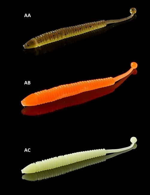 DANKUNG high quality soft plastic finesse fishing lure X Y Z AA AB AC (30 pieces of bionic earthworms 1.1g 8cm with scent TPR material)