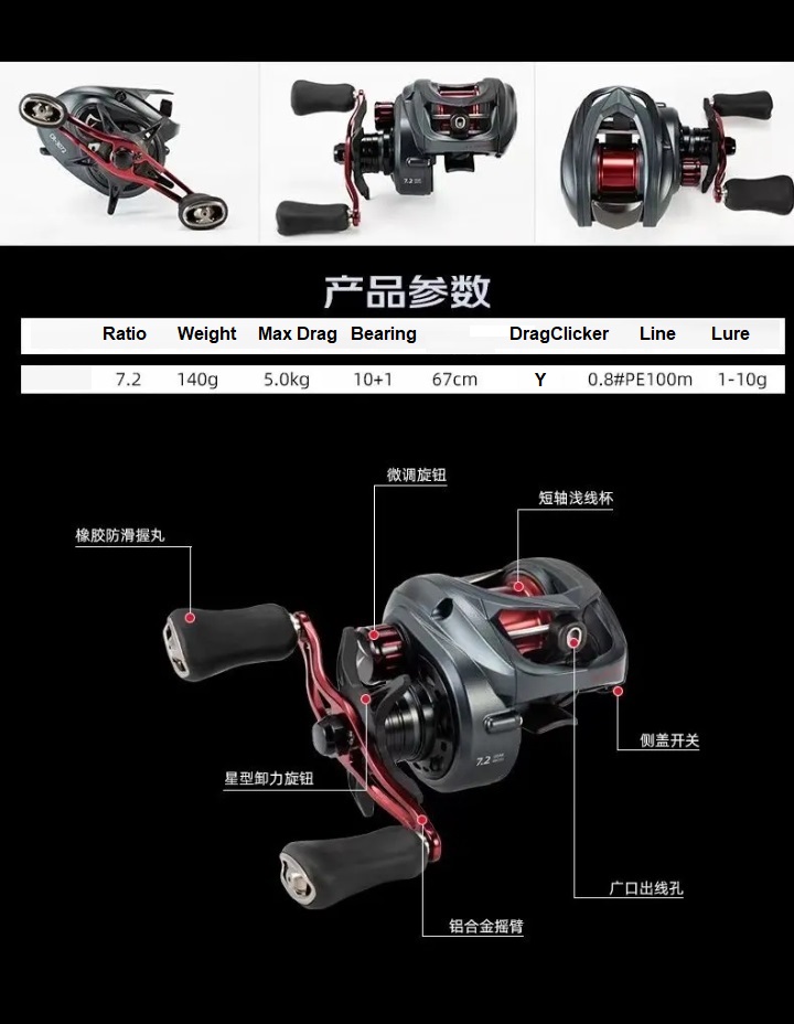 2023 new Ifishband clamber BFS reel 7