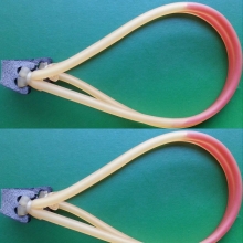 3 pieces of DANKUNG cocktail slingshot bands 